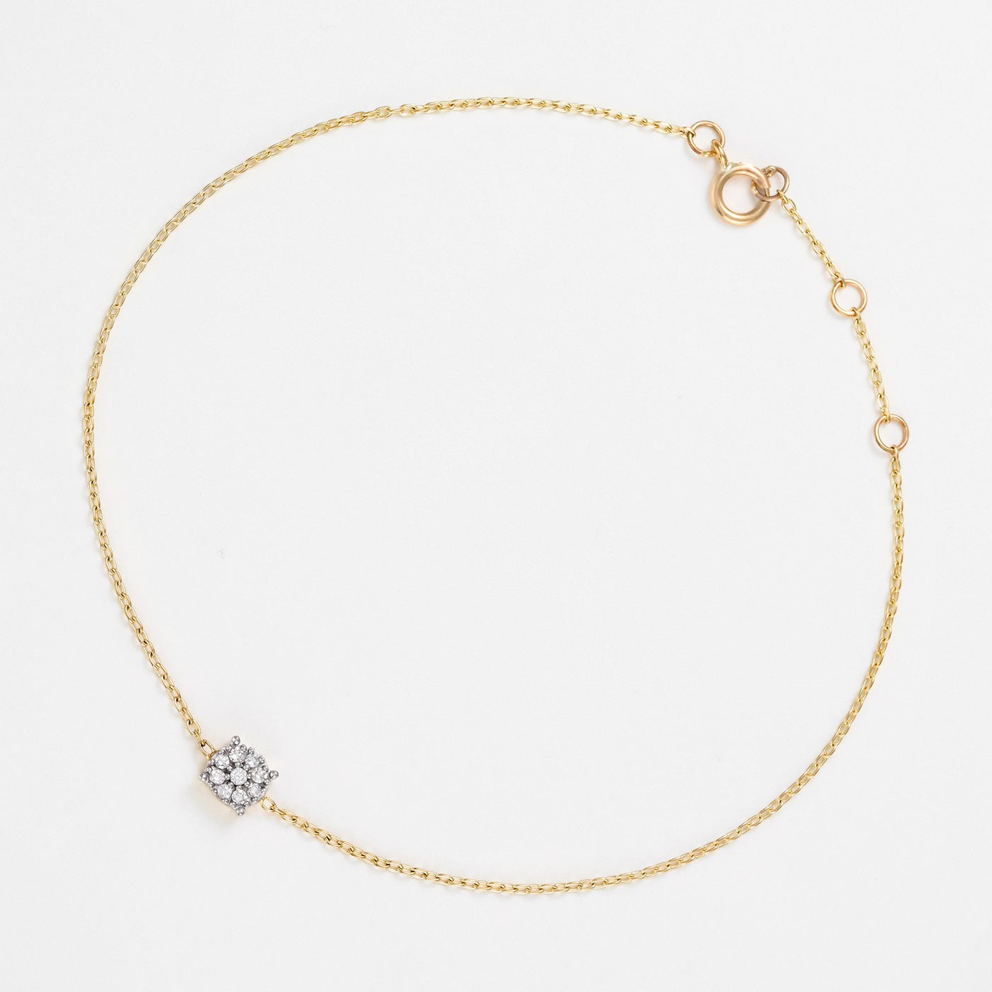 Pulsera "Simply Diamonds" D0.05Ct/9 - Oro amarillo 375/1000