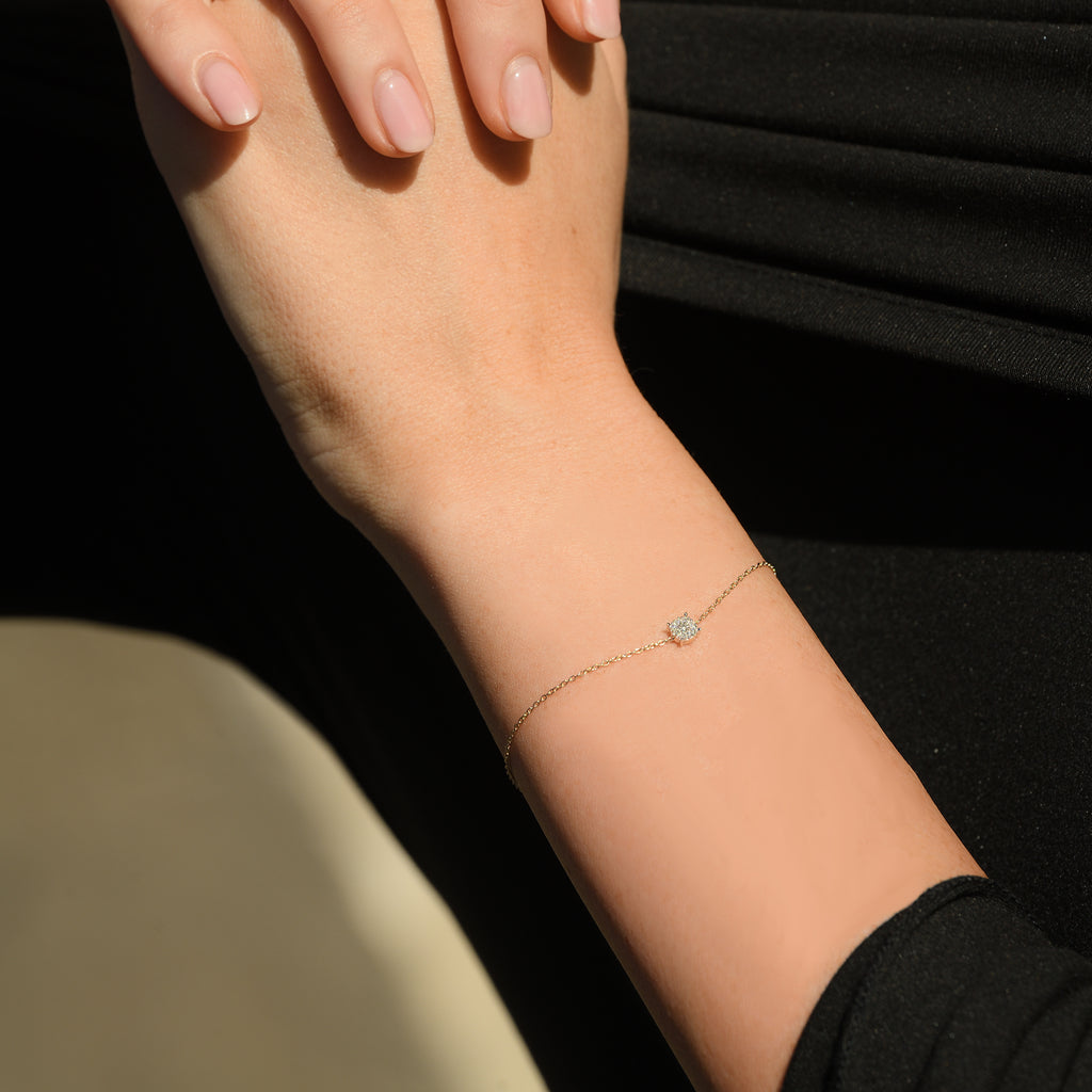 Bracelet "Simply Diamonds" D0,05Ct/9