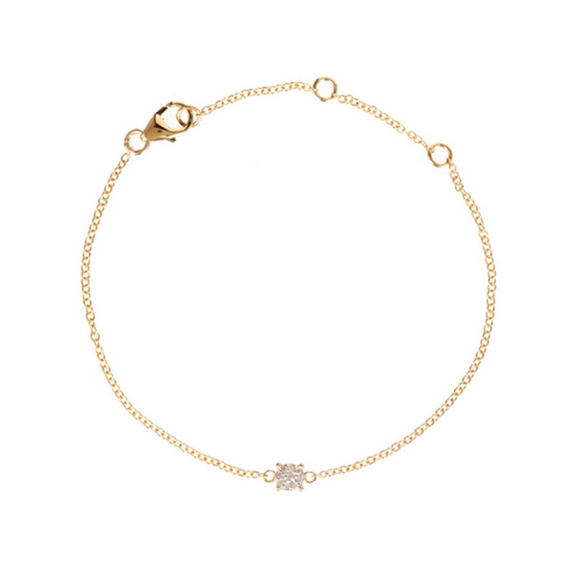 "Simply Diamonds" Bracelet D0.05Ct/9 - Yellow Gold