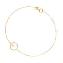 Bracelet "Barette encerclée" Diamant 0,02ct/6