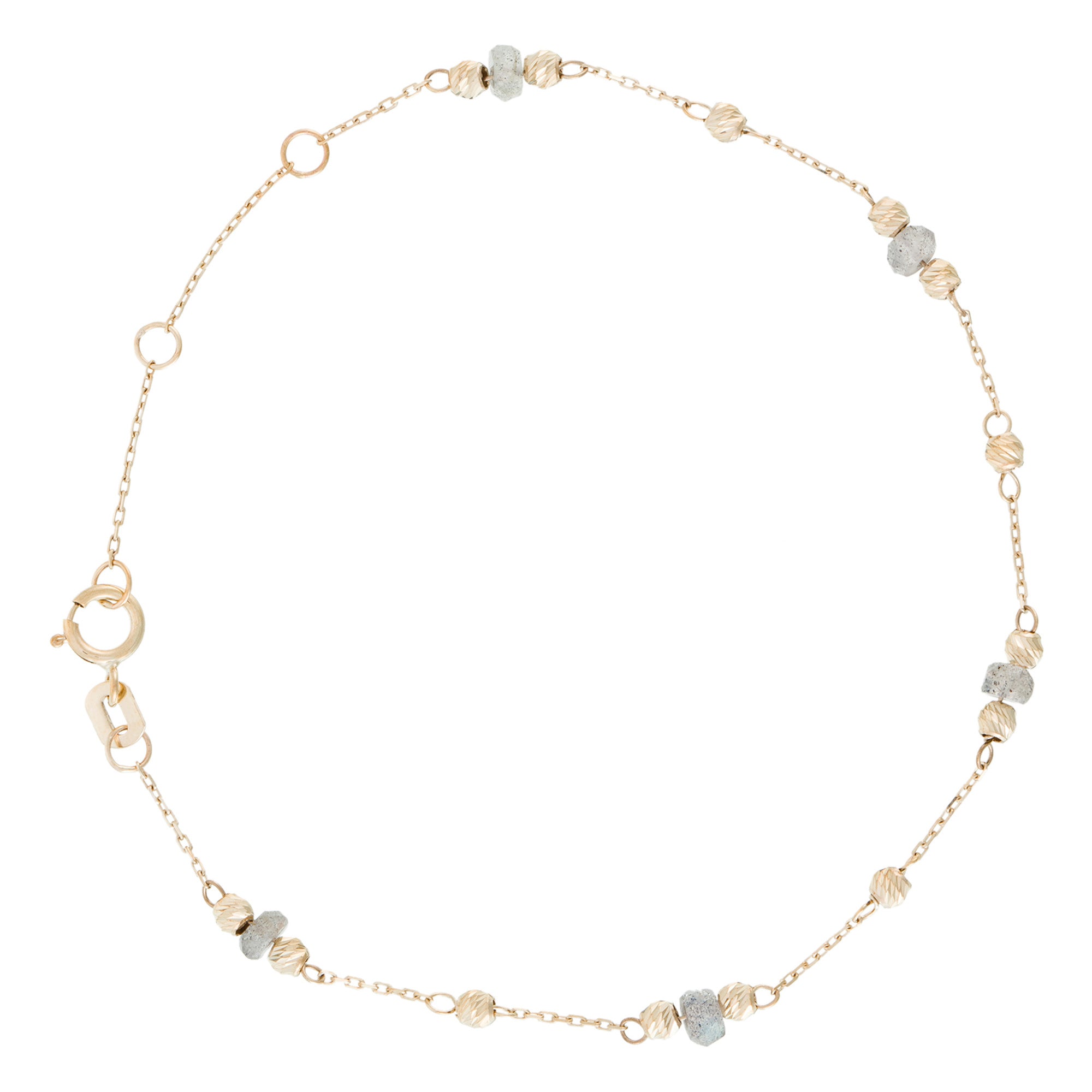 Pulsera "Perlas de piedra" Labradorita