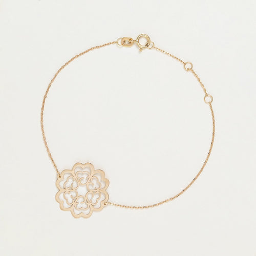 Pulsera “Ménèlas” Todo Oro – Oro Amarillo