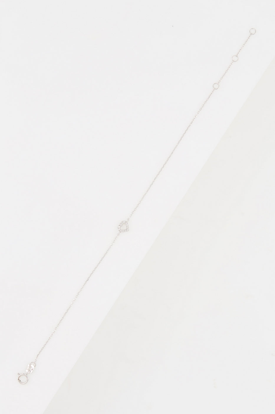 Bracelet "Lovia" D0,05/12 - Or Blanc 375/1000
