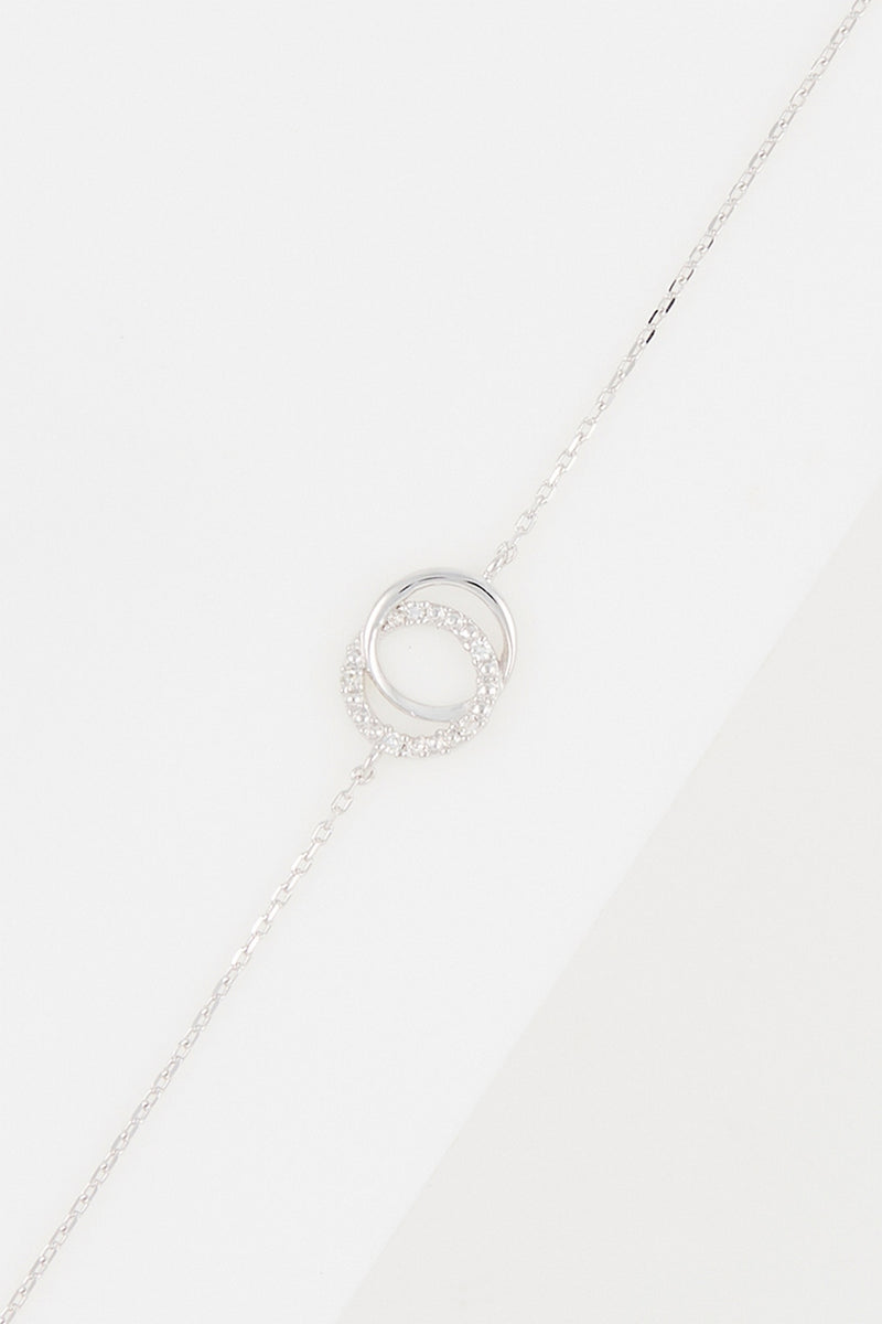 Bracelet "Emy" D0,02/5 - Or Blanc 375/1000