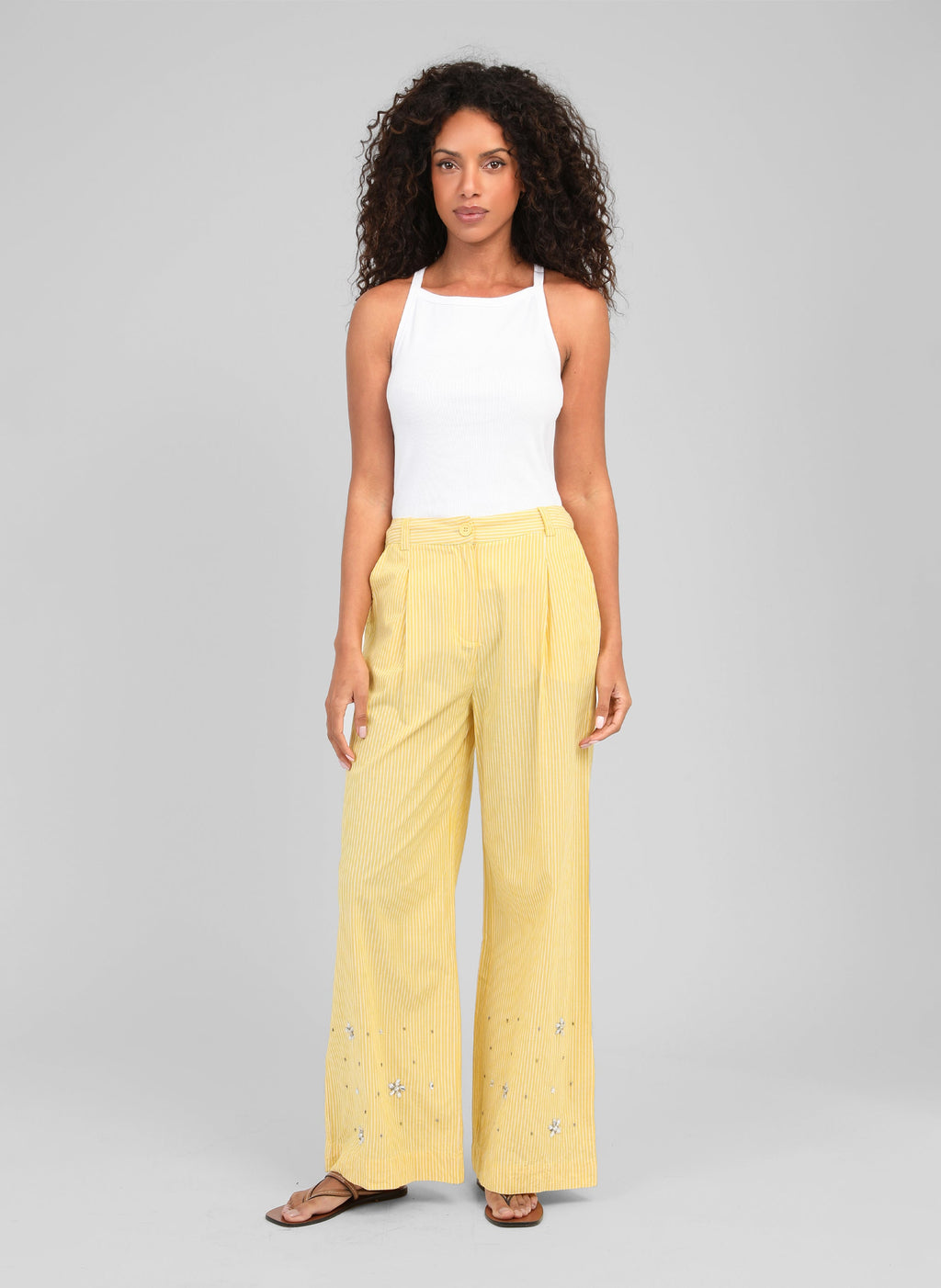 Pantalon Rylana Jaune