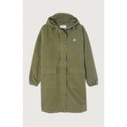 Parka semilarga recta - Caqui - Mujer