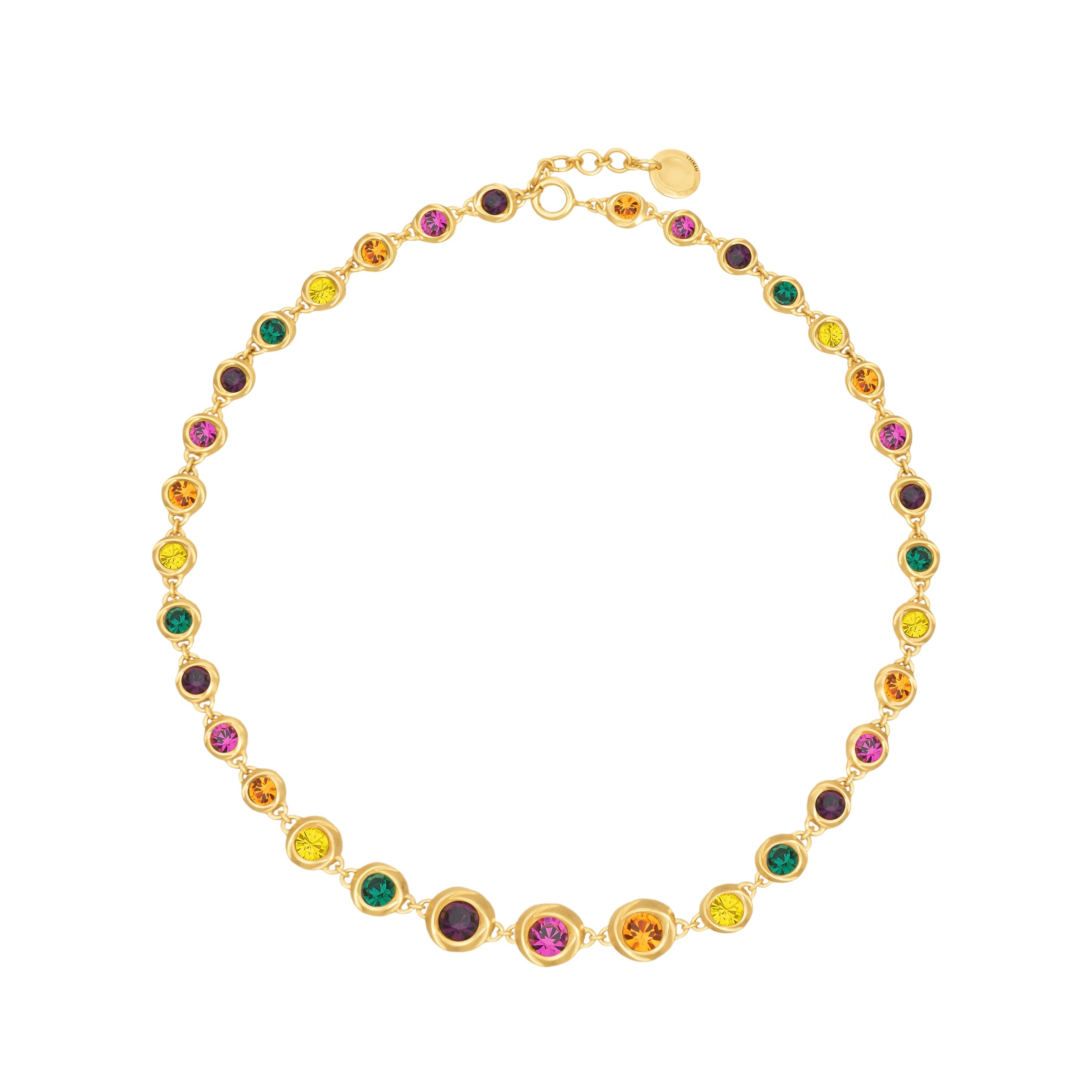 Collier Colorful Pierre - Doré