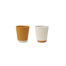 Tasse En Silicone Bicolore Enfant - Lot De 2 Rachel - Golden Caramel Mix