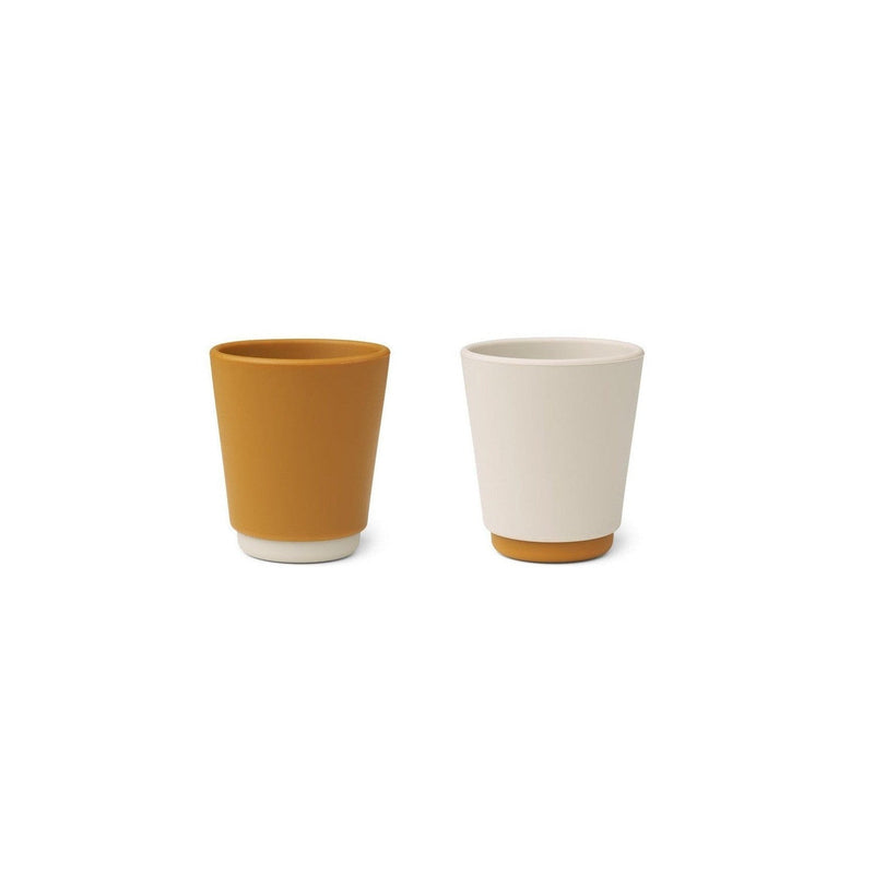 Tasse En Silicone Bicolore Enfant - Lot De 2 Rachel - Golden Caramel Mix