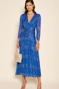 Robe Racquel Raindrop Jacquard Cobalt