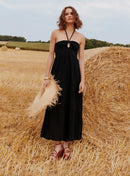 Ronda Gauze Dress - Black