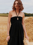 Ronda Gauze Dress - Black