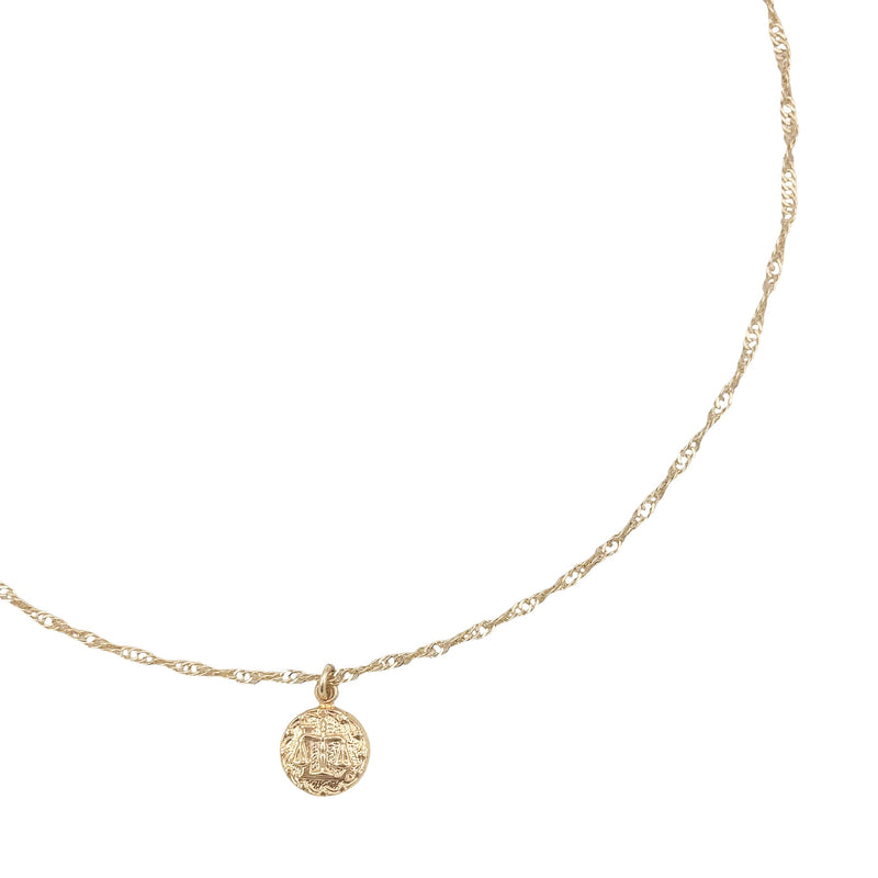 Baby Astro Necklace - Libra - Gold