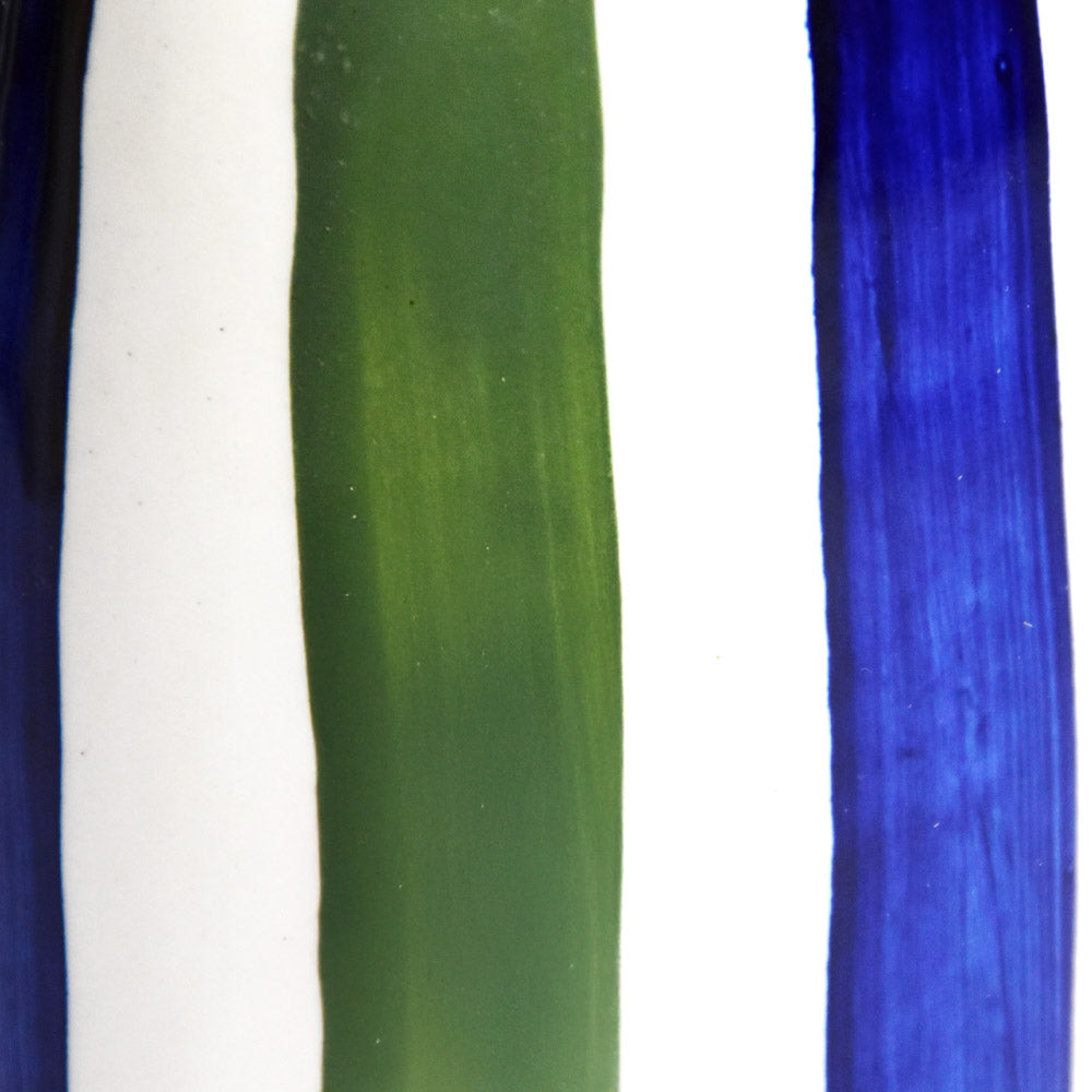 Oil Bottle - Blue & Green Linhas