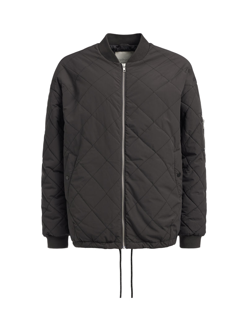 Blouson Aviateur Matelassé Latté - Almost Black