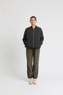 Blouson Aviateur Matelassé Latté - Almost Black