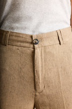 Pantalón Wideleg Ligero Marrón Claro