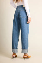Jeans Boyfriend Middle Blue - Donna