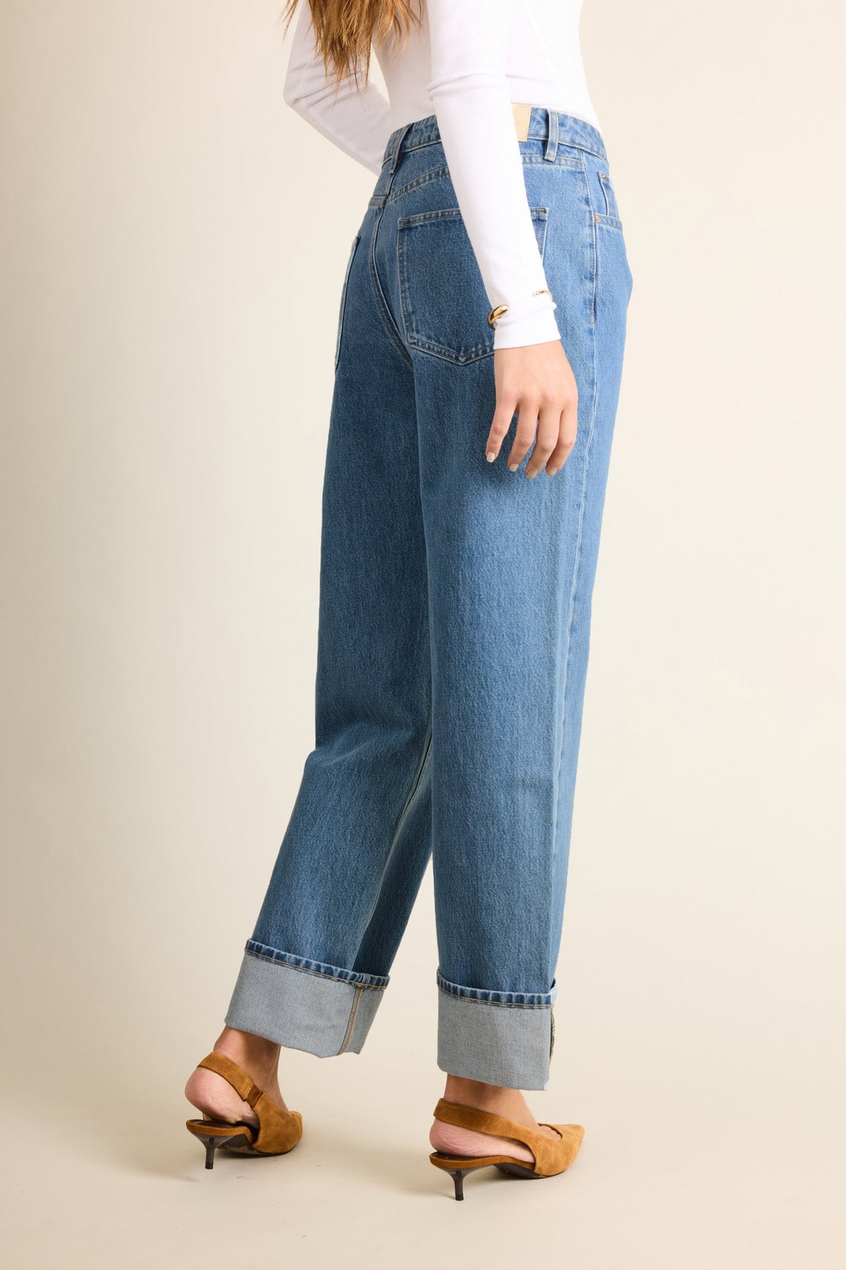 Jeans Boyfriend Middle Blue - Donna
