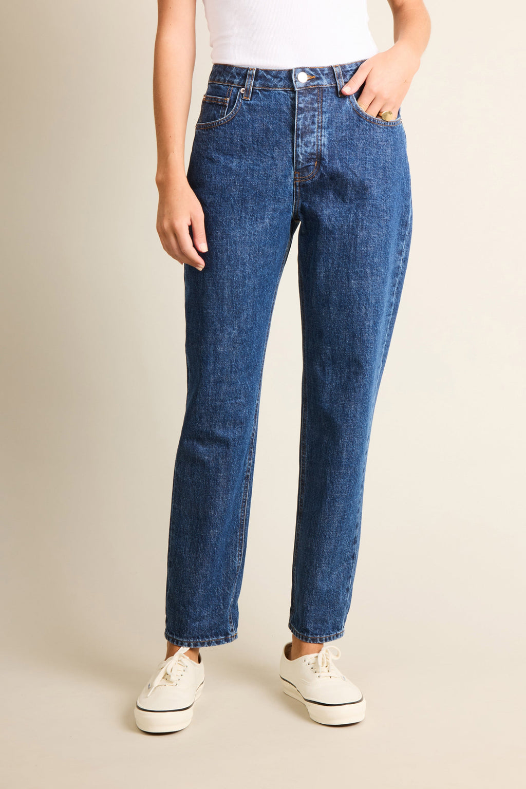 Blue Straight Jeans V2 - Women's