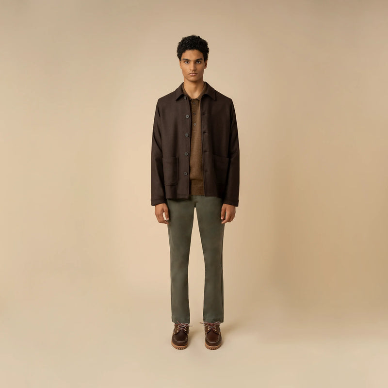 Veste Recycled Wool Work Brown