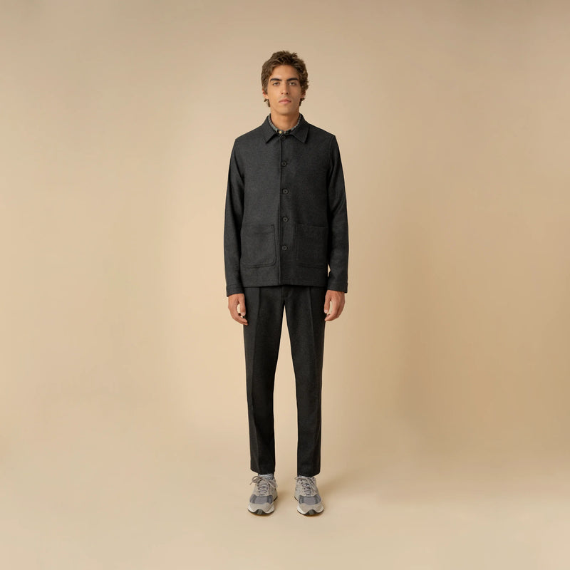 Veste Recycled Wool Work Navy