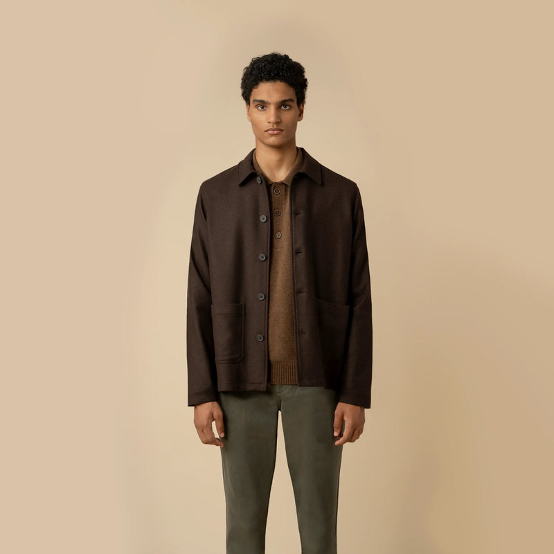 Veste Recycled Wool Work Brown