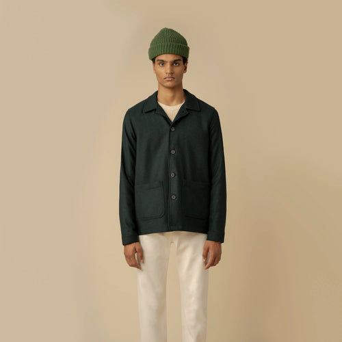 Veste Recycled Wool Work Forest Green