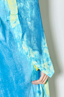 Robe Reez Imprimé Bleu Jaune