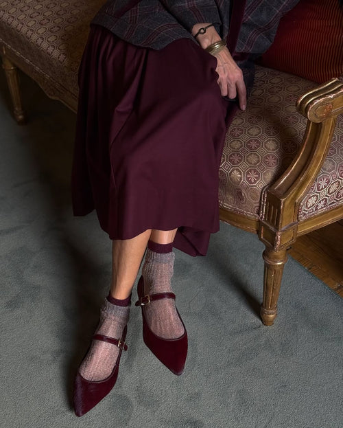 Bailarina Mercedita Burdeos Pelo Becerro