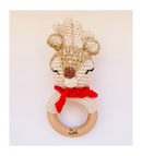 Sonajero de bebé de ganchillo personalizado