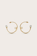 Boucles D'Oreilles Rena - Brushed Brass