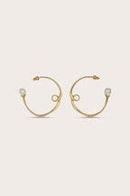 Boucles D'Oreilles Rena - Brushed Brass