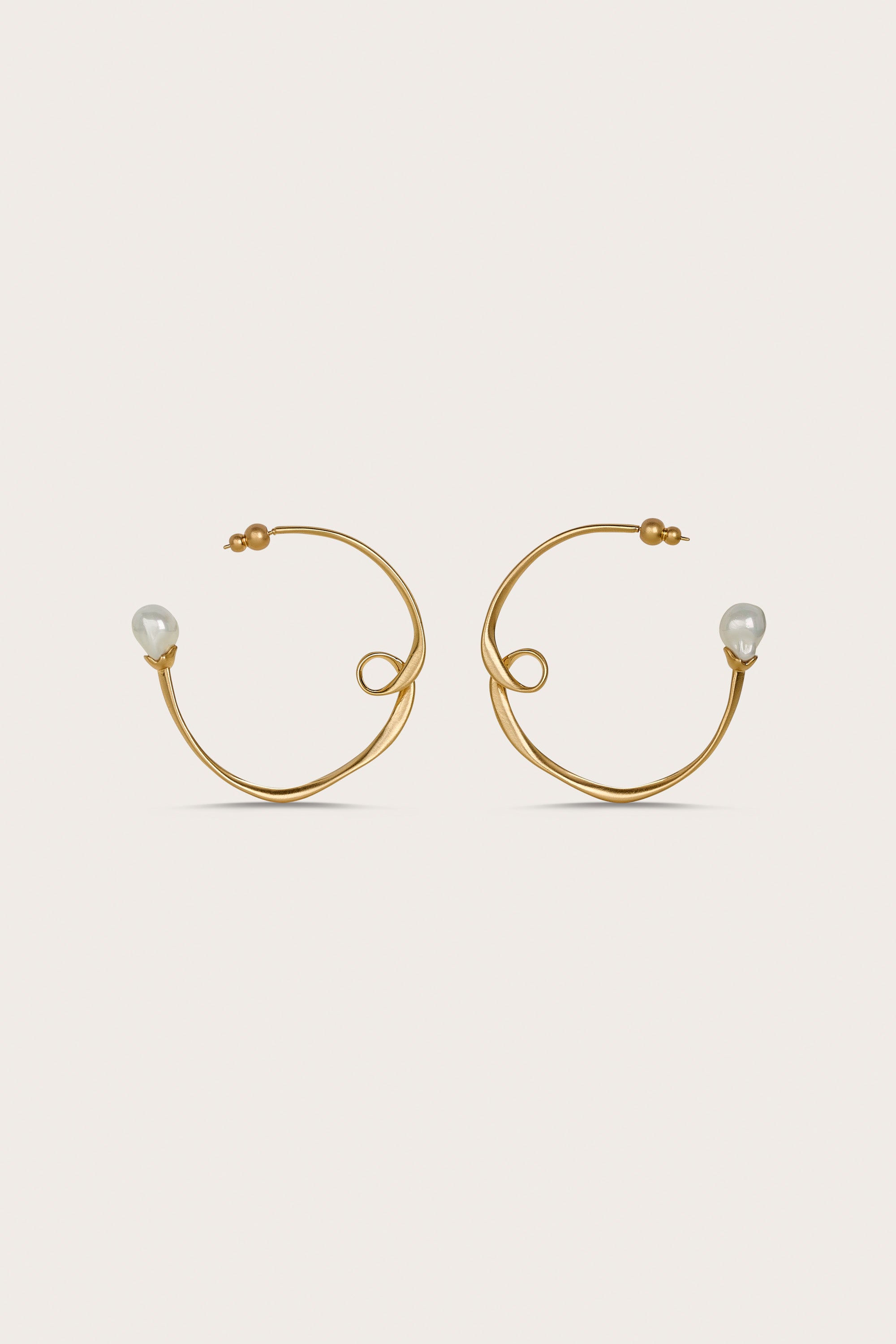 Boucles D'Oreilles Rena - Brushed Brass