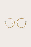 Boucles D'Oreilles Rena - Brushed Brass