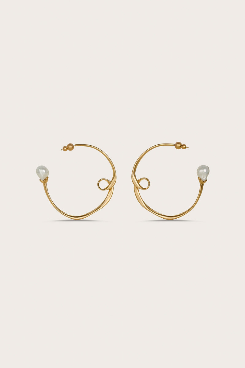 Boucles D'Oreilles Rena - Brushed Brass