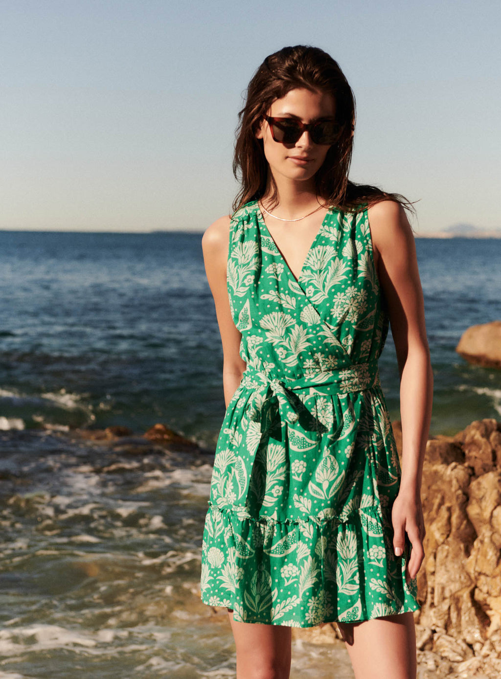 Robe Courte Rey Seashell - Jade