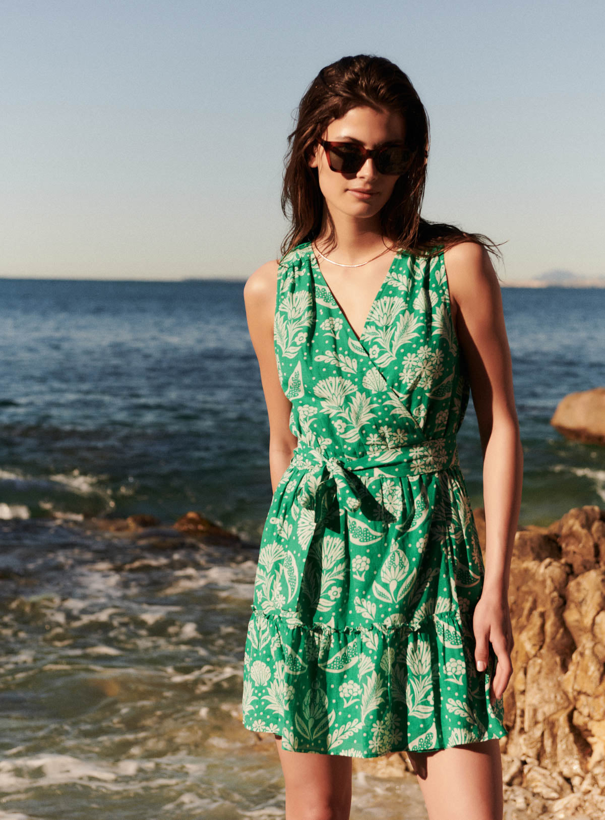 Robe Courte Rey Seashell - Jade