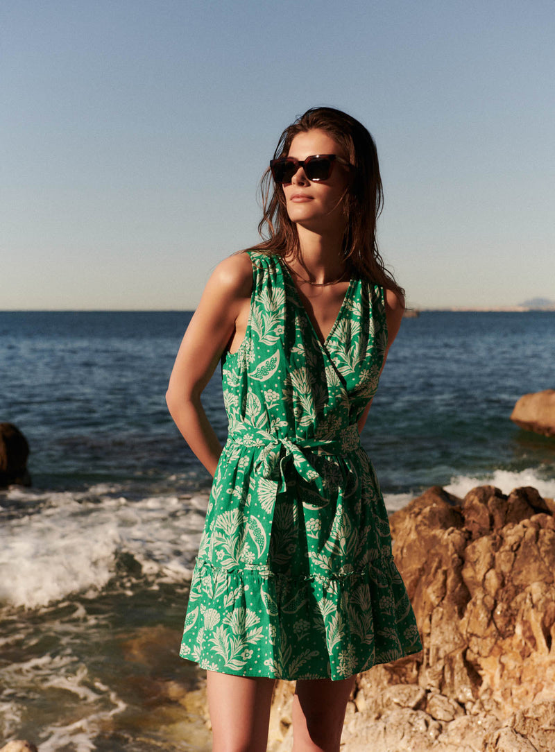 Petite Mendigote - Rey Seashell Short Dress - Jade