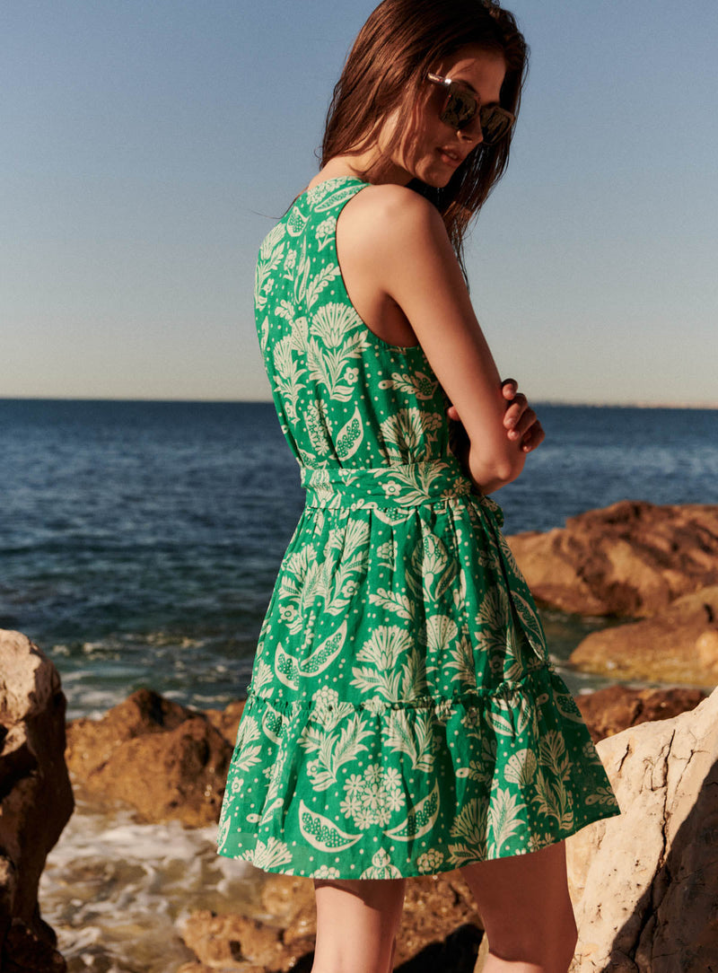 Petite Mendigote - Rey Seashell Short Dress - Jade
