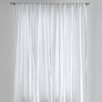 Curtain - In White Washed Linen with Gathering Tape