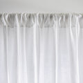 Curtain - In White Washed Linen with Gathering Tape