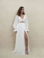 Vestido de ceremonia Flora - Blanco