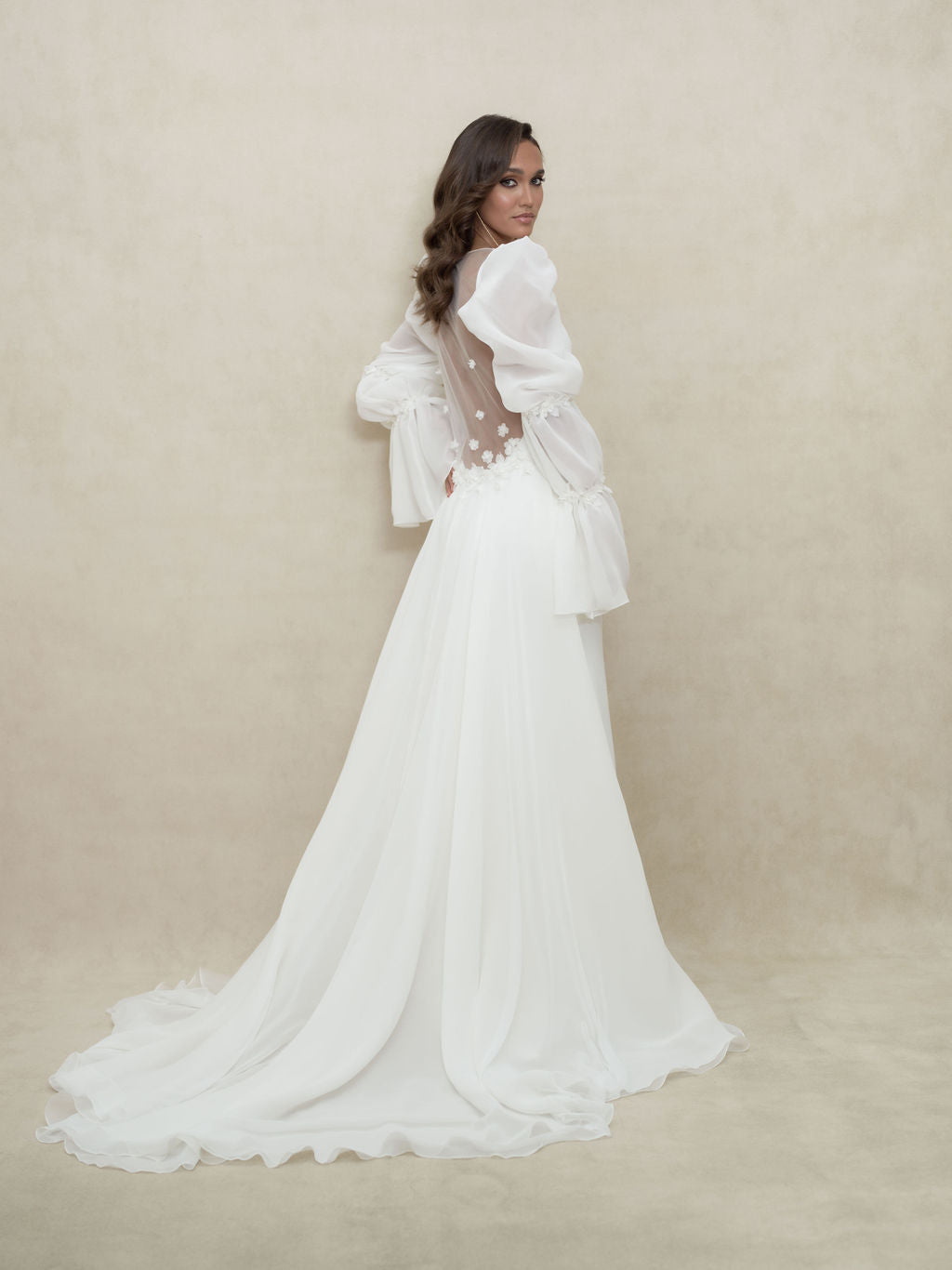 Vestido Ceremonia Victoria + Abrigo - Blanco