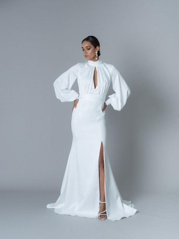 Vestido de ceremonia Linda - Blanco