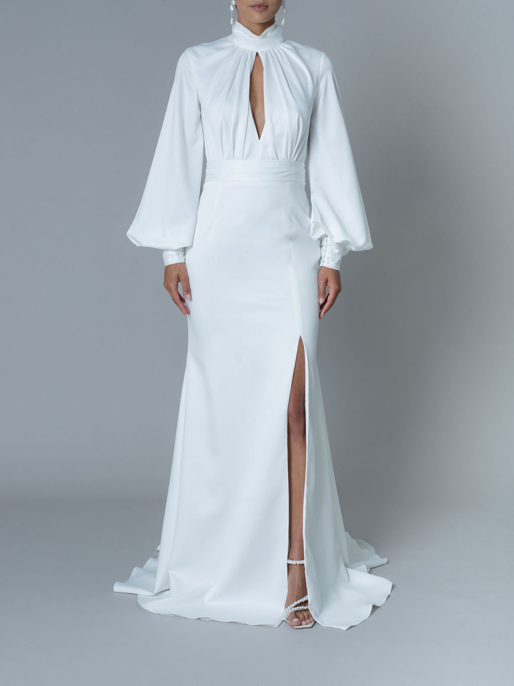 Vestido de ceremonia Linda - Blanco