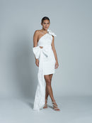 Selky Short Dress - Blanc