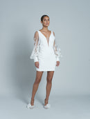 Lisa Short Dress - Blanc