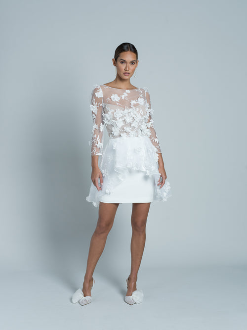 Quilak Short Dress - Blanc