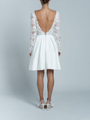 Clover Short Dress - Blanc